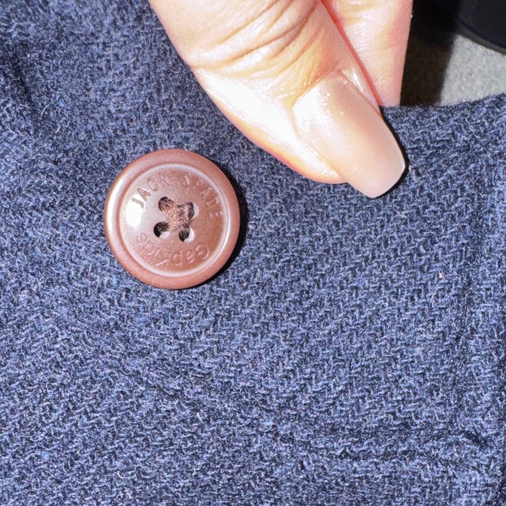 Gap Kids x Jack Spade- Boys Navy Pea Coat Size Medium - Picture 8 of 17